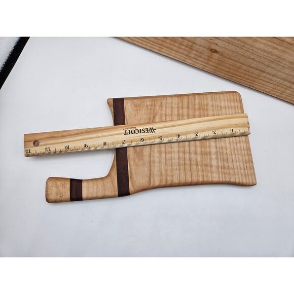 Handmade Food Safe Cutting Chopping Board Set Maple and Mahogany Large & Small - Picture 7 of 8